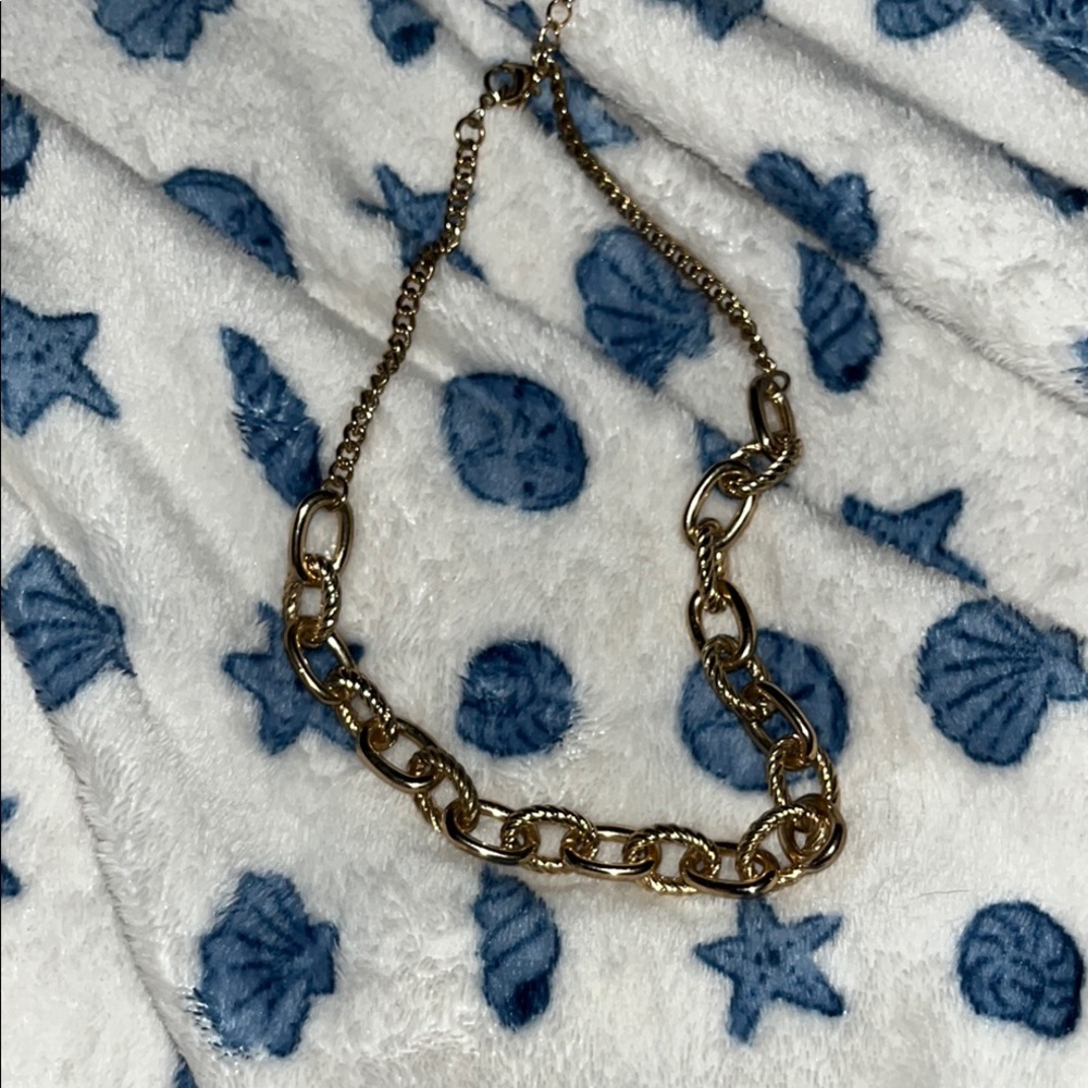 Gold Chain Link Necklace